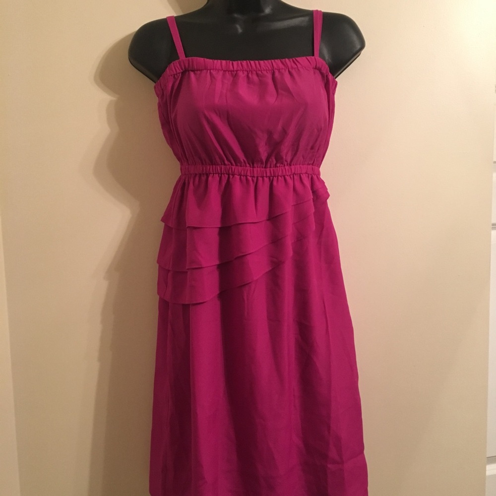 Mark Magenta Ruffle Dress - Picture 4 of 6